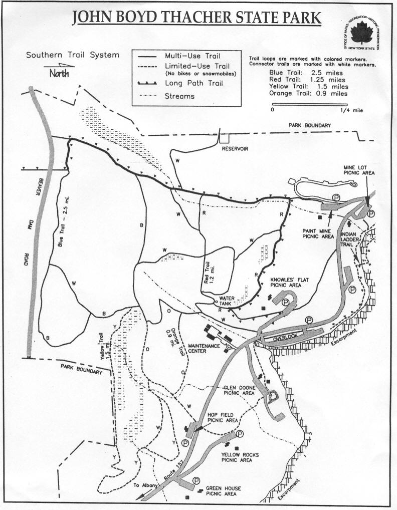 Map of Thacher State Park